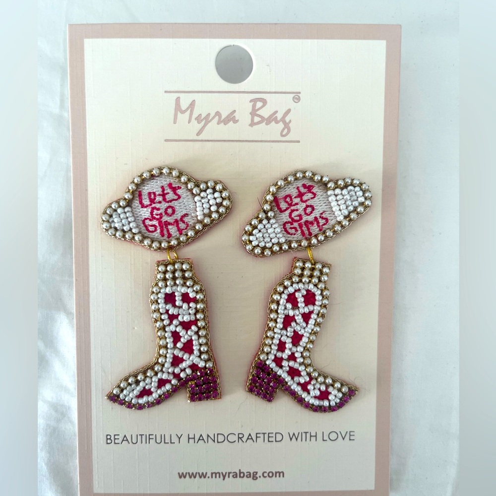 Myra Bag Cowgirl Boot Earrings